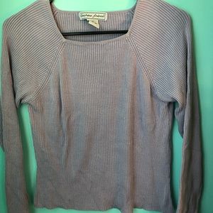 Purple square neck tee